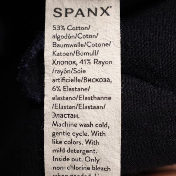 SPANX On-The-Go Ankle polished ankle slim pant women's large classic black - Picture 12 of 13